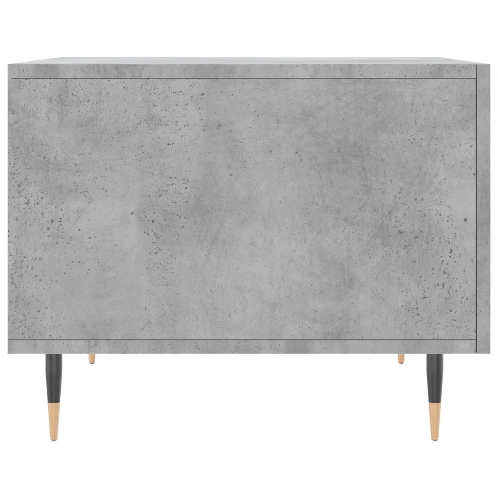 Tavolino Salotto-Tavolino da soggiorno-Tavolo Grigio Cemento 50x50x40 cm Legno Multistrato 548254