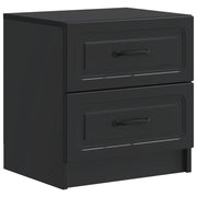 Armadio da Notte Nero 43 x 34,5 x 44,5 cm Legno ingegnerizzato