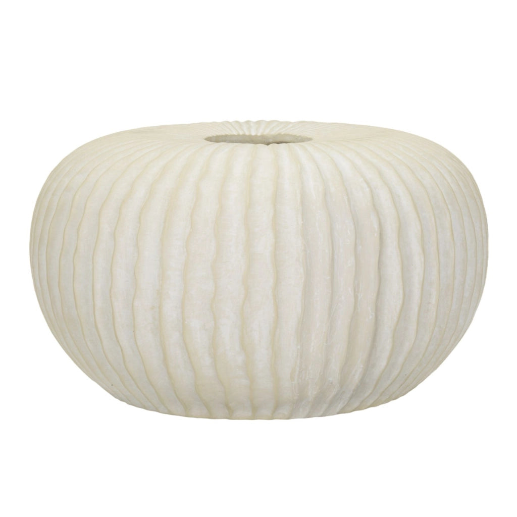 Vaso Decorativo VKH817, Beige, Poliresina, 40x40x23 cm