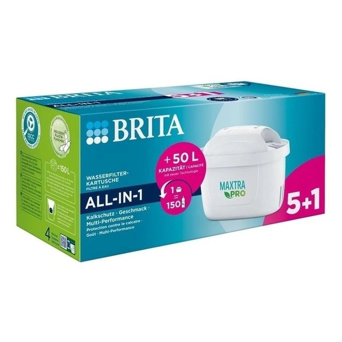 Brita 120559 MAXTRA PRO Filtro per Caraffa 4 Stadi 150 L 6 Pezzi colore Bianco