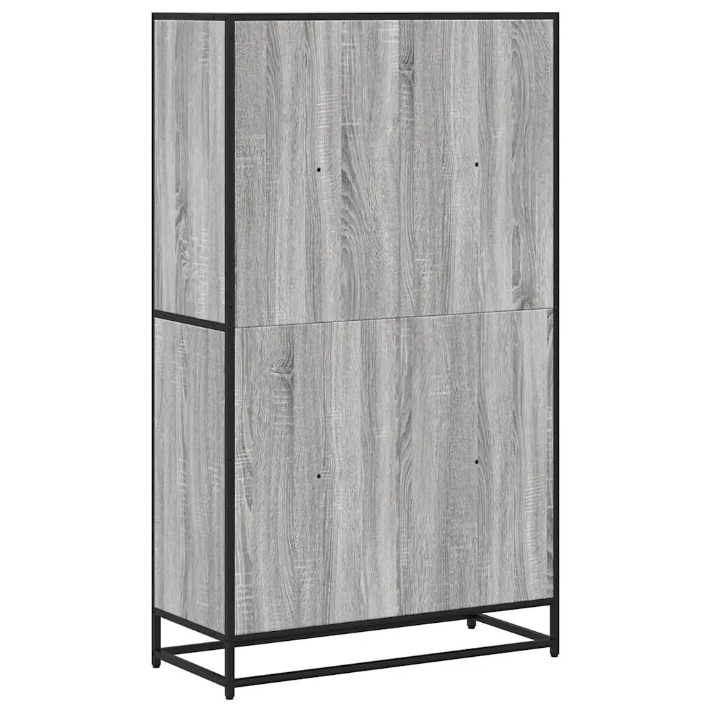 Libreria Grigio Sonoma 80,5x35x139 cm in Truciolato