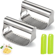 Set di ciotole per l'aglio in acciaio inossidabile 304 - accessori da cucina con apripetali - 2 pezzi
