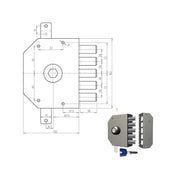 Serratura Sic.Triplice Dx Pompa 3200P Cr