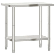 Tavolo da lavoro professionale da cucina 82,5 x 55 x 85 cm acciaio inox 02_0045407