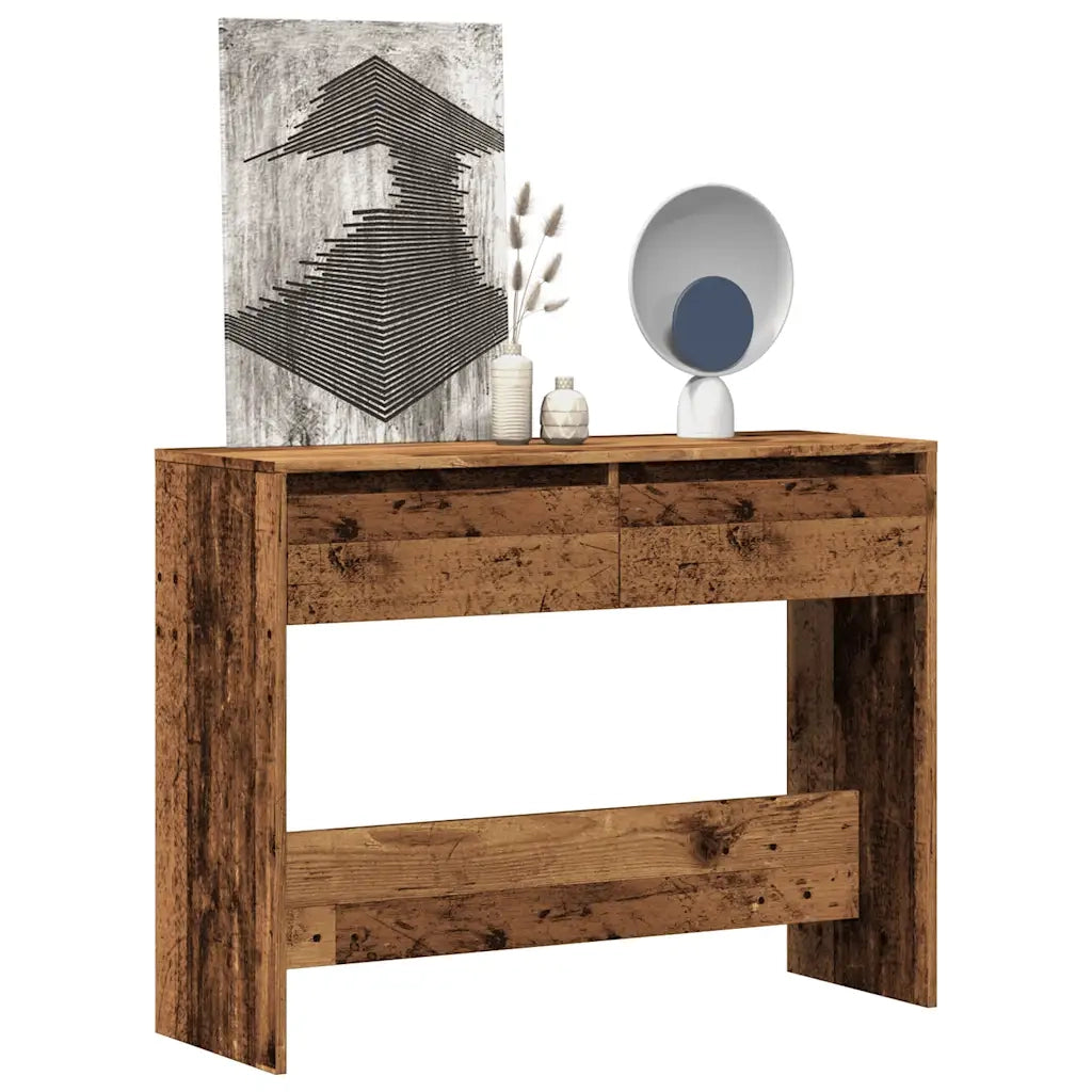 Tavolino Consolle | Tavolo d'Ingresso Legno Vecchio 100x35x76,5 cm in Truciolato
