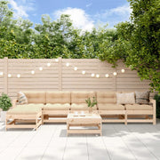 Set Salotto da Giardino 7 pz in Legno Massello di Pinocod mxl 111844