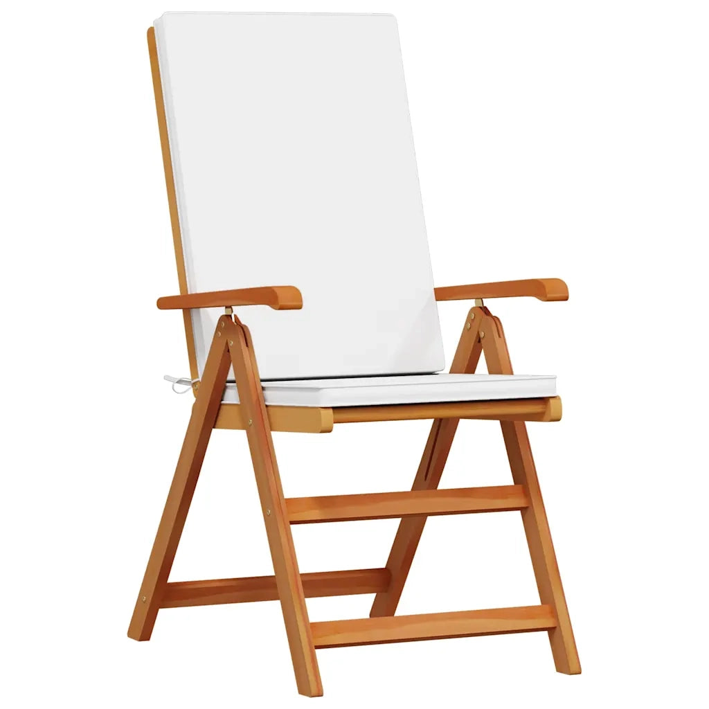 Sedia da Giardino 4 pcs Marrone e bianco 57 x 71.5 x 104 cm