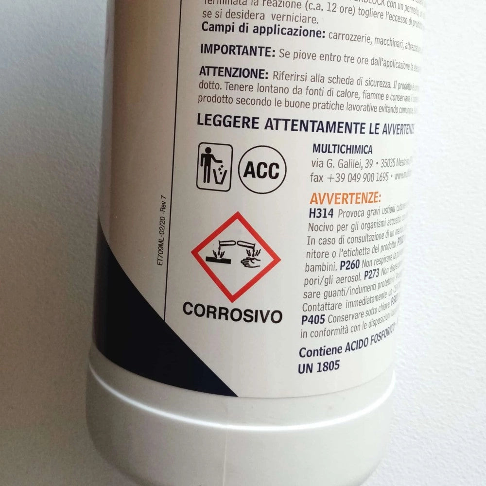 Ferblock 0,75lt rapido convertitore di ruggine fondo ancorante per vernici sintetiche