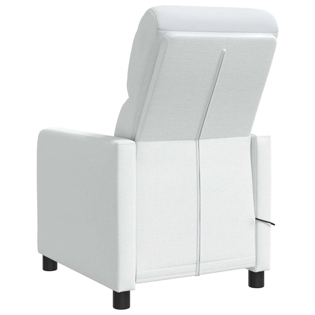 Divano Sedia-Poltrona reclinabile Bianco Tessuto 678419
