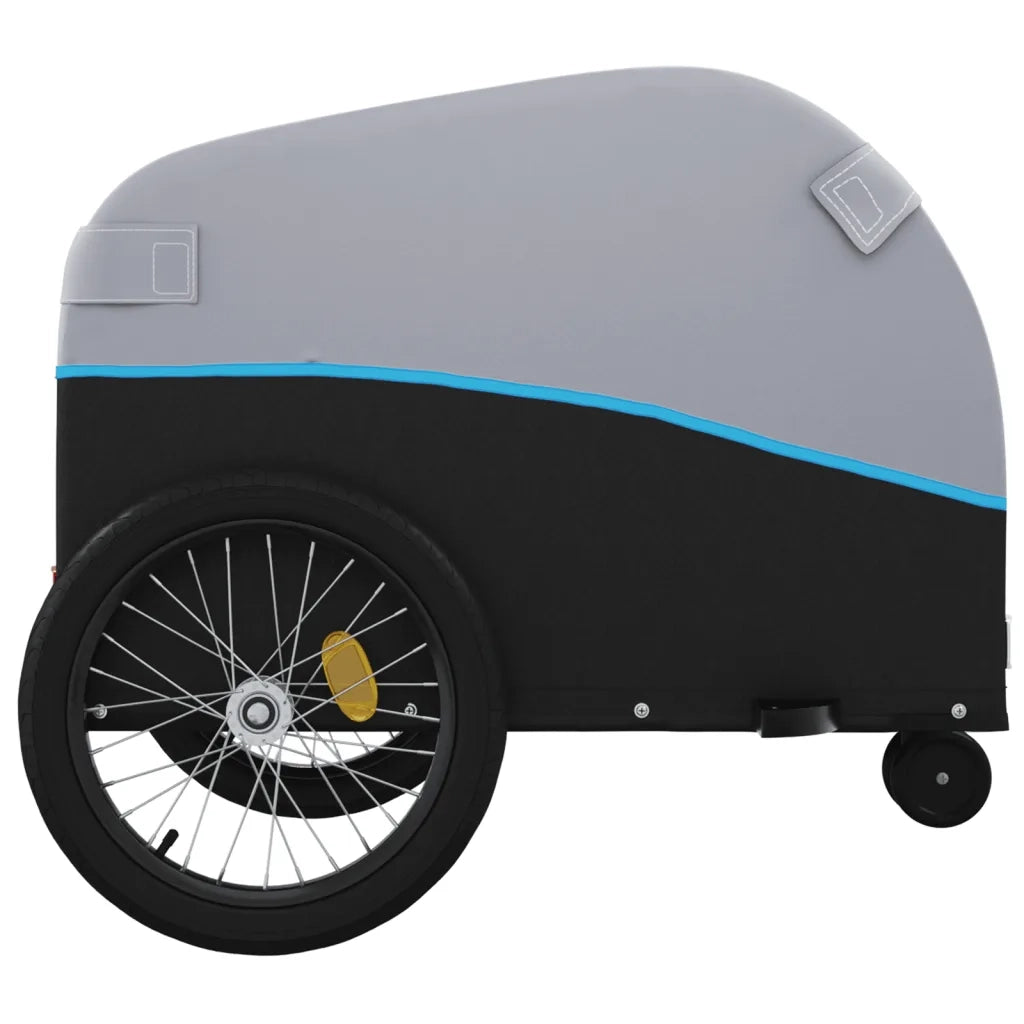 Rimorchio da Bici Nero e Blu 30 kg in Ferro CFW4564326