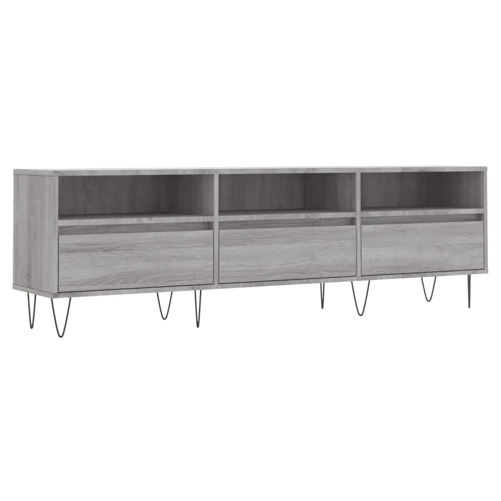 Mobile Porta TV Grigio Sonoma 150x30x44,5 cm Legno Multistratocod mxl 80987