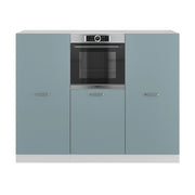 Vicco Cucine componibili piccole Blu-grigio/bianco 180 cm senza piano di lavoro