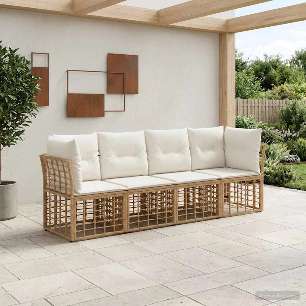 Set di divani da esterno Naturale Poliestere 3437410