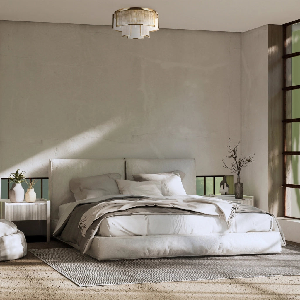 Plafoniera Moderna Frame 6 Luci E14 60W Metallo Oro Ip20