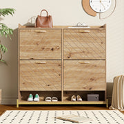 Scarpiera a ribalta salvaspazio in MDF effetto legno 108;5 x 24 x 100 cm