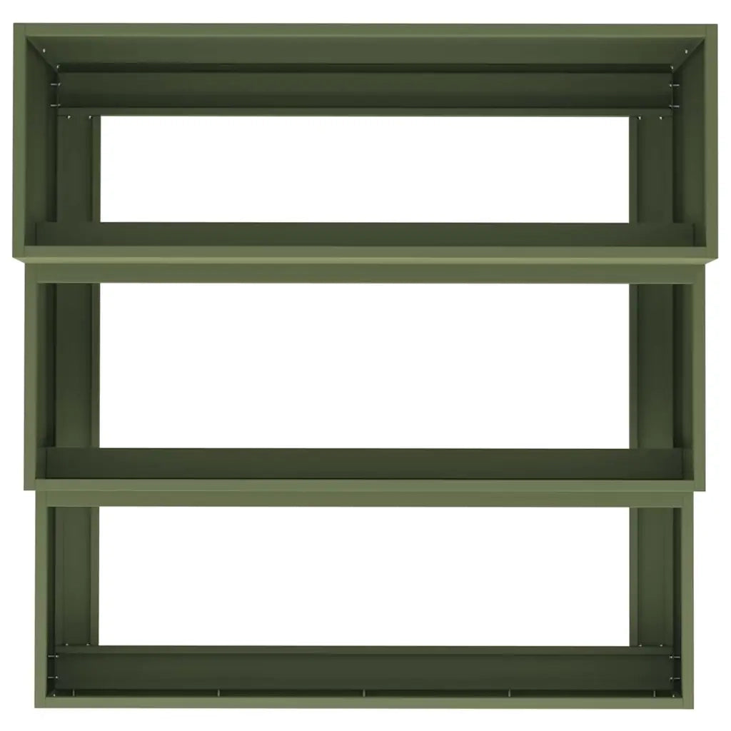 Vaso da giardino Verde oliva 90 x 90 x 35 cm 865837
