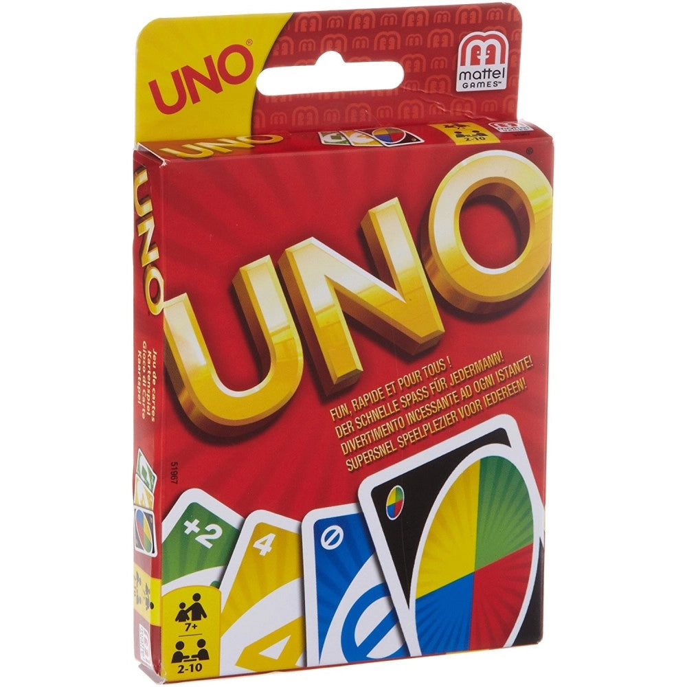 Trade Shop - Carte Da Gioco Uno 1 Confezione Due 2 Mazzi Gioco Societa' Da Tavola -