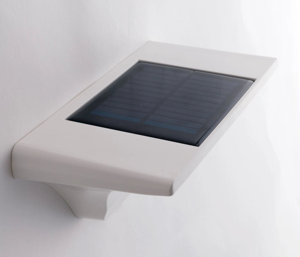 APPLIQUE LED SKYP BIANCA 3W 130LM 4000K CON PANNELLO SOLARE E SENSORE DI MOVIMENTO IP54 11,2X11,2X22,4CM