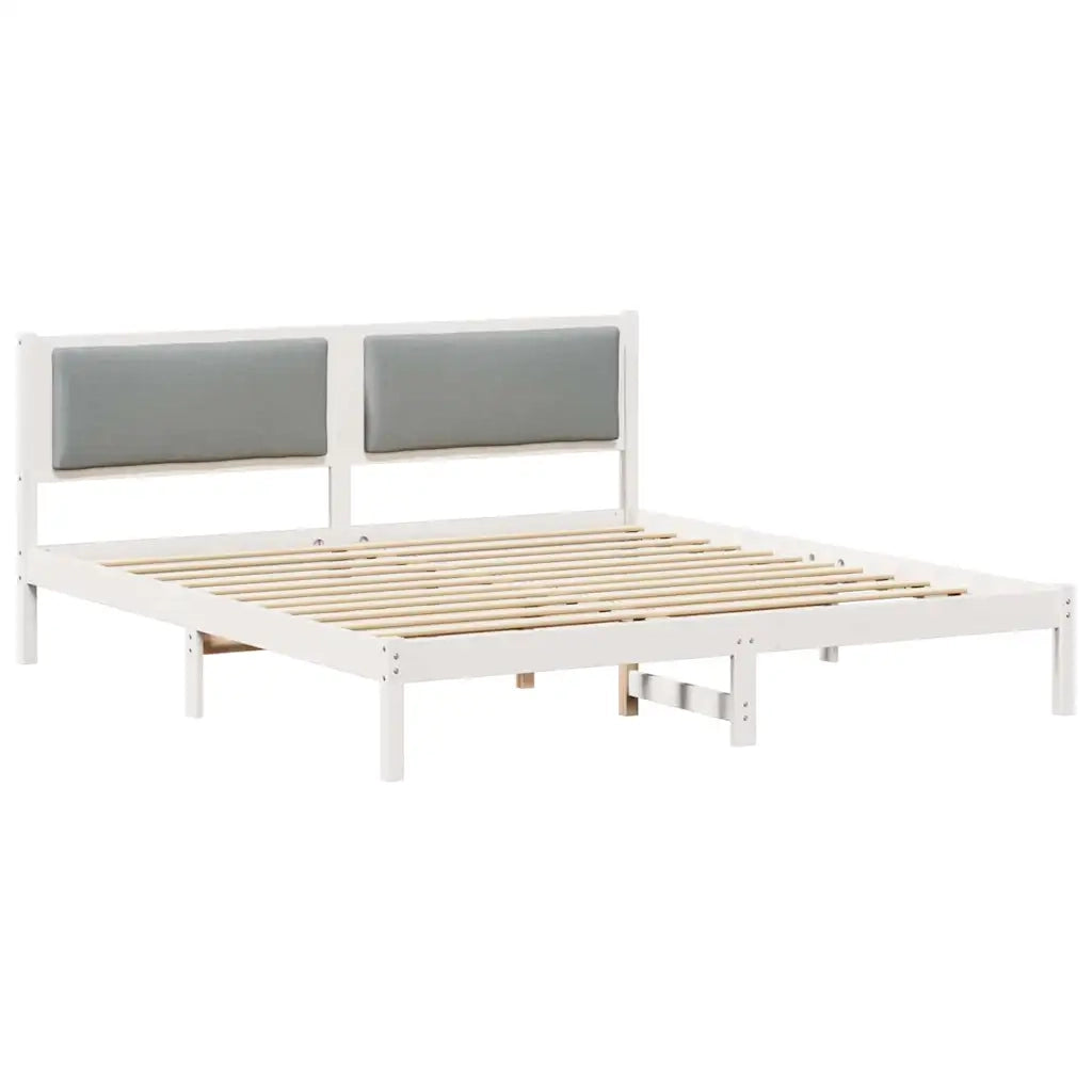 Struttura del letto Grigio chiaro 180 x 200 cm Pino massello 878103