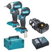 Combo Kit MAKITA LXT® 18V 2xDTD153+3xBL1850B+DC18RC+MAKPAC - DLX2236TJ1