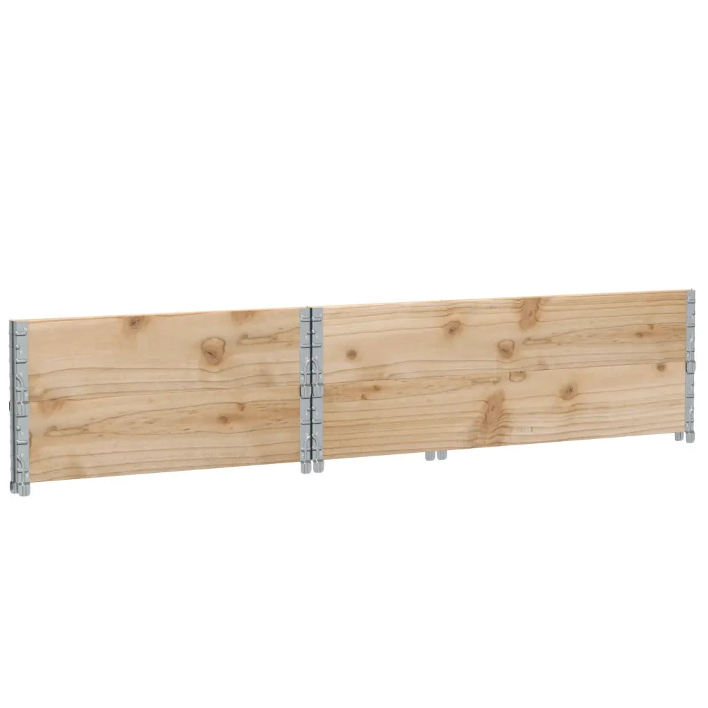 Fioriera | Cassetta per fiori | Vaso da Giardino Marrone 120x80 cm Legno Massello di Pino