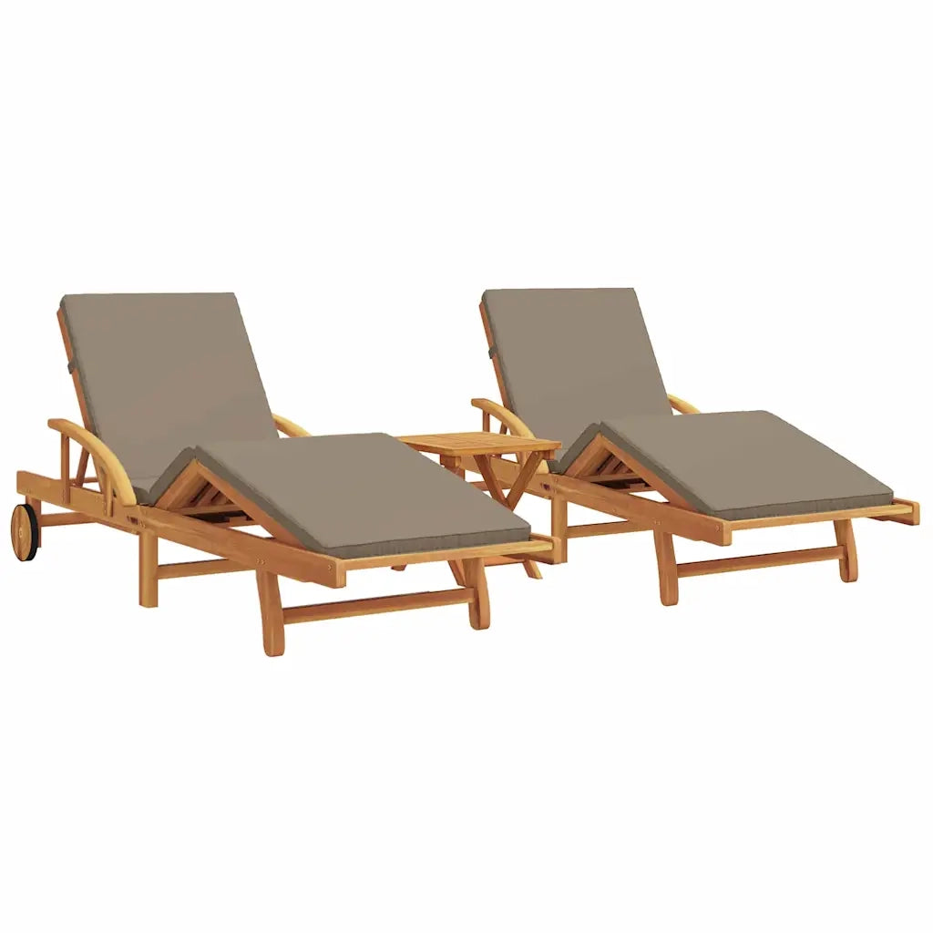 Lettino da sole 3 pcs Talpa 200 x 67 x 84 cm 3325185