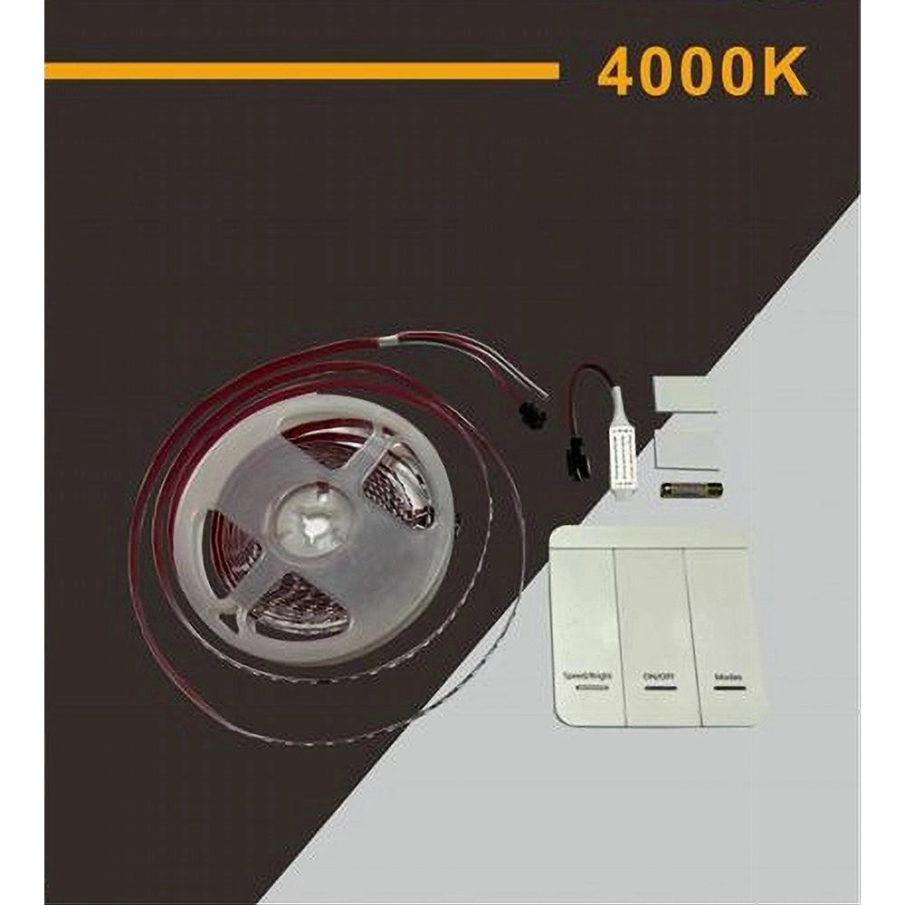 Trade Shop - Strip Striscia Led 2835 Flessibile Dc 24v 10 Giochi Luce Ip20 5 Mt W2835-24-120 -