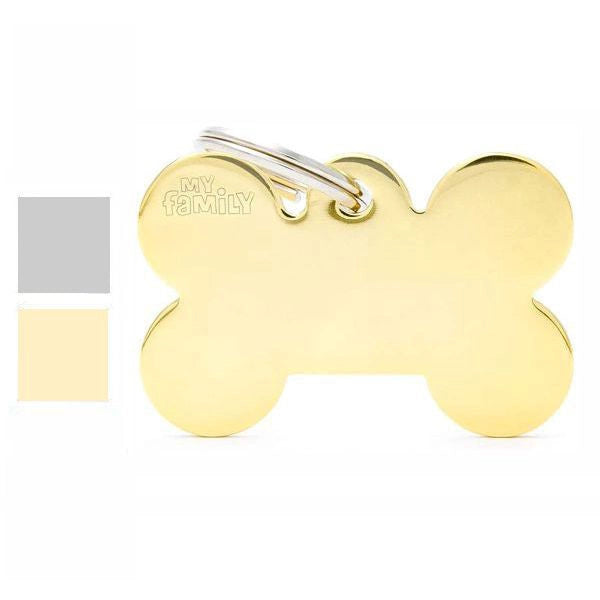 My Family Medaglietta Osso 30x19cm Ottone Lucido