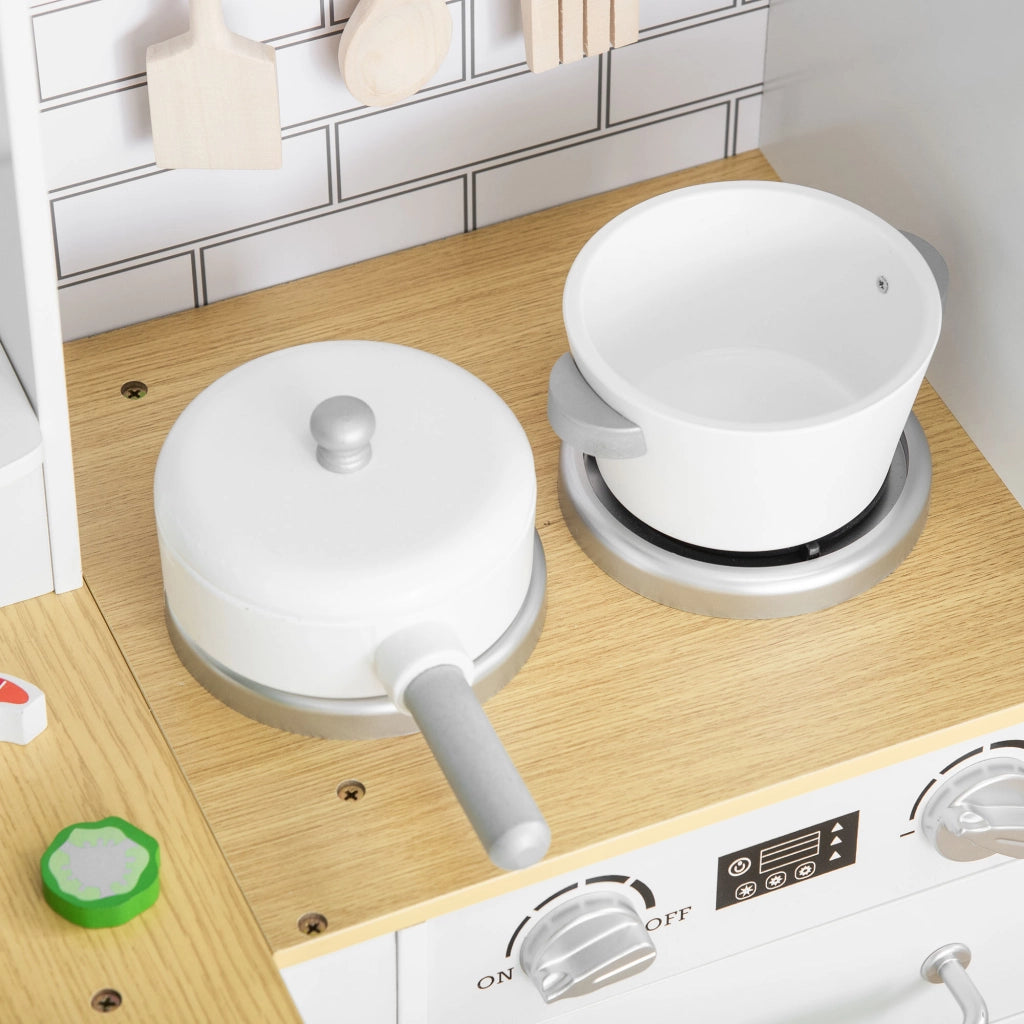 Cucina Giocattolo per Bambini ¨C zephmum ¨C Bianco 80x40x100 cm