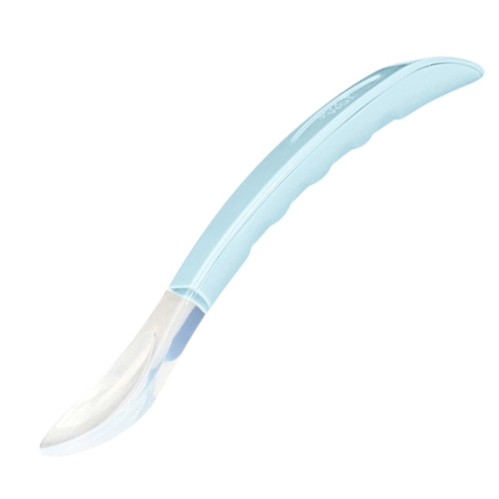 Cucchiaio neonato in silicone Blu Tom & Zoé