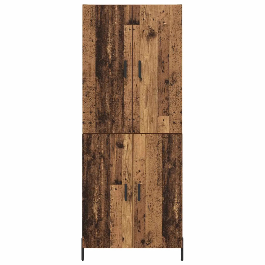 Credenza | Madia | Buffet da pranzo | Armadio da pranzo Legno vecchio 69,5 x 34 x 180 cm Legno multistrato