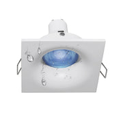 Faretto lampada LED 6W GU5.3 12V incasso IP65 cromoterapia box doccia bagno turco sauna RGB 3000K QUADRATO