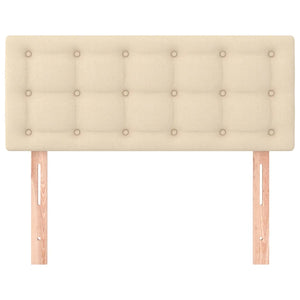 Testiera Crema 100x5x78/88 cm in Tessuto