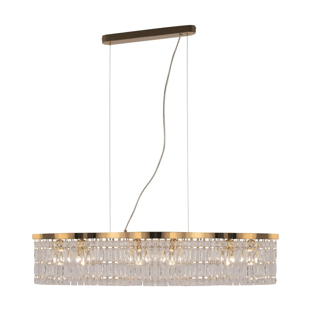 Lampadario Dune Maytoni cristallo oro 6 luci E14 DIA005PL-06G