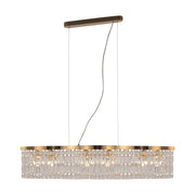 Lampadario Dune Maytoni cristallo oro 6 luci E14 DIA005PL-06G