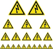 Etichette di avvertimento elettrico - 20 pezzi - Diversi formati - Etichette di sicurezza per schaltbox - Sicurezza elettricità