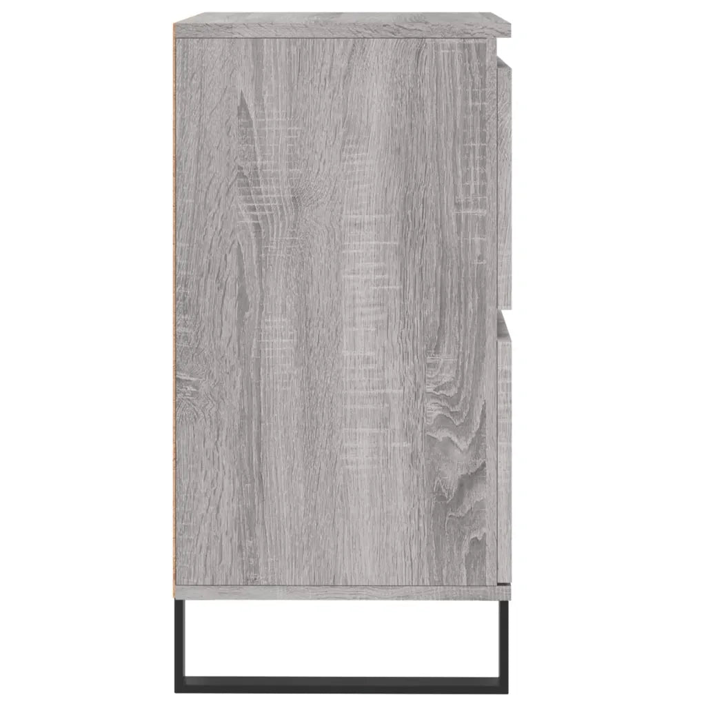 Credenza Grigio Sonoma 60x35x70 cm in Legno Multistrato 831226