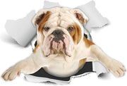 Poster per porta - Animali - Etichetta per porta - Tappeto per parete - Etichetta per parete Cani carini - Camera per bambini - Camera per ragazzi - Etichetta per bambini - Sticker 3D cani - Sticker bulldog francese