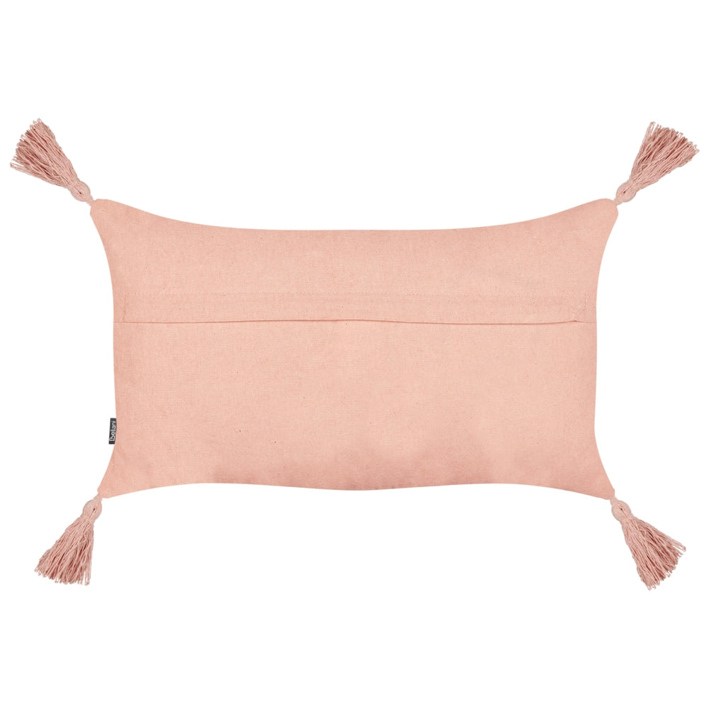 Set di 2 cuscini decorativi in cotone rosa pesca 30 x 50 cm Cuscino decorativo Set di 2