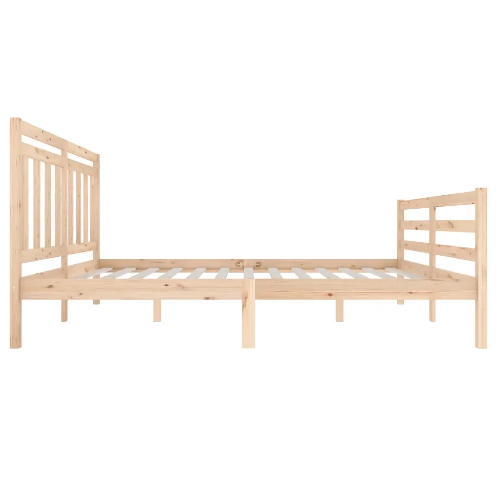 Giroletto-Struttura Letto in Legno Massello 140x200 cm 389301
