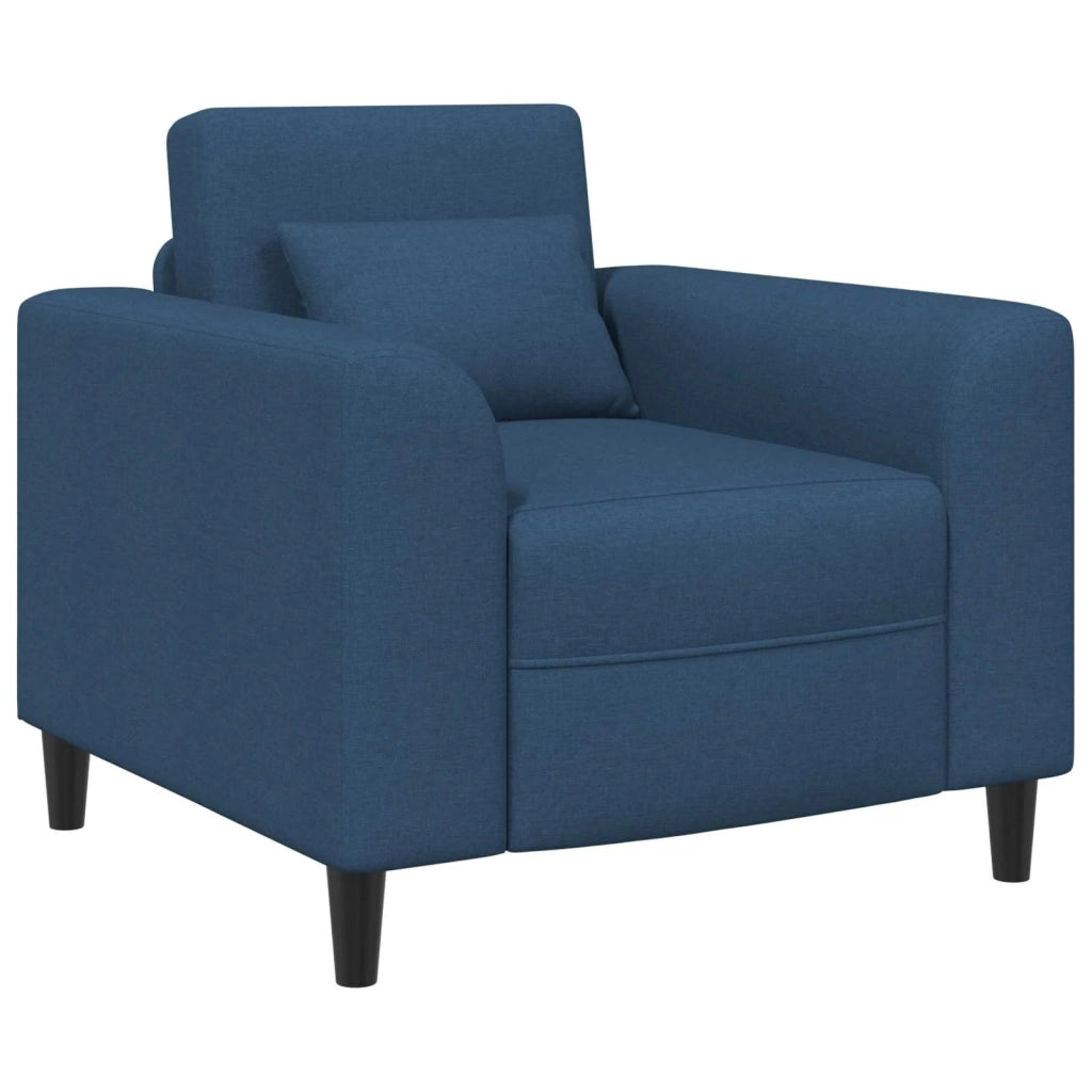 Poltrona-Divano Sedia Blu Tessuto 250732