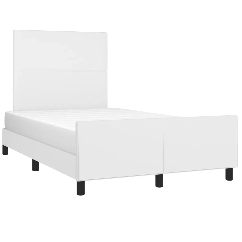 Giroletto senza Materasso Bianco 120x190 cm Similpelle 3270549