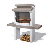 BARBECUE IN MURATURA SONDRIO CM. 140x59xH147,5 KG. 317 CARBONELLA E LEGNA