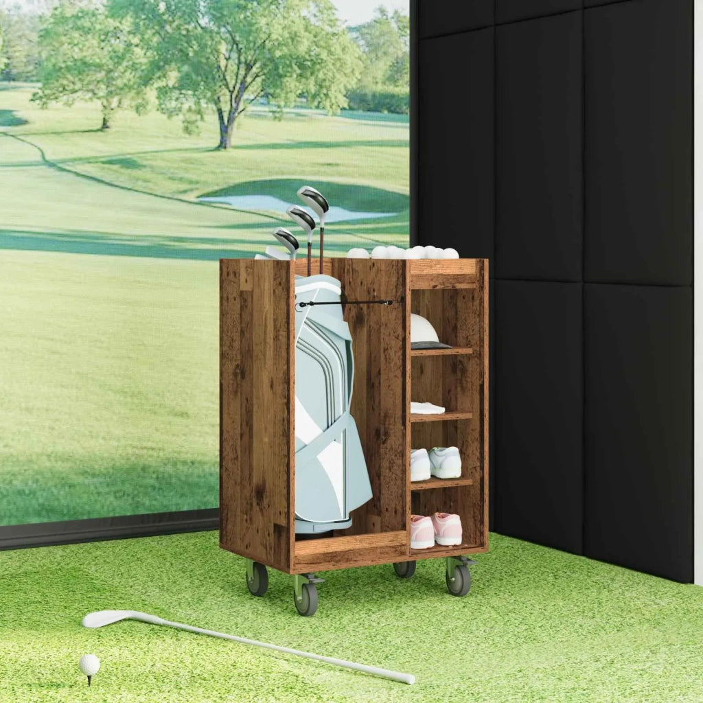 Armadio per Golf con ruota Legno vecchio 65 x 45 x 98 cm CFW1736570