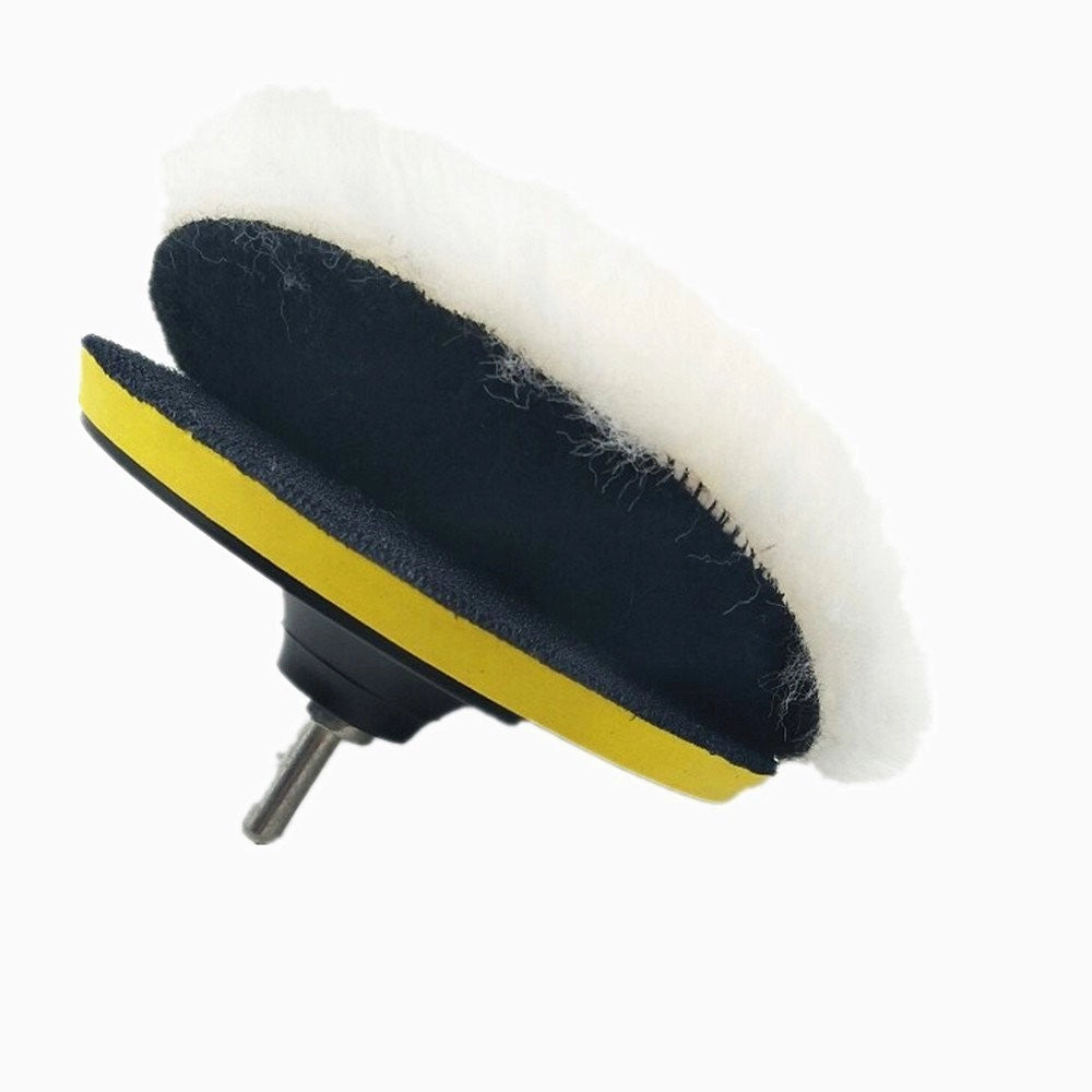 Trade Shop - Kit Di 6 Spugne Disco Velcro Lucidante Con Adattatore Per Lucidatura Auto 3 5 6" -    -diametro 3"   -