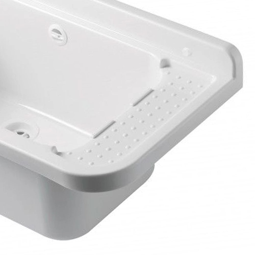 Pilozzo a muro in resina da 60 cm bianco