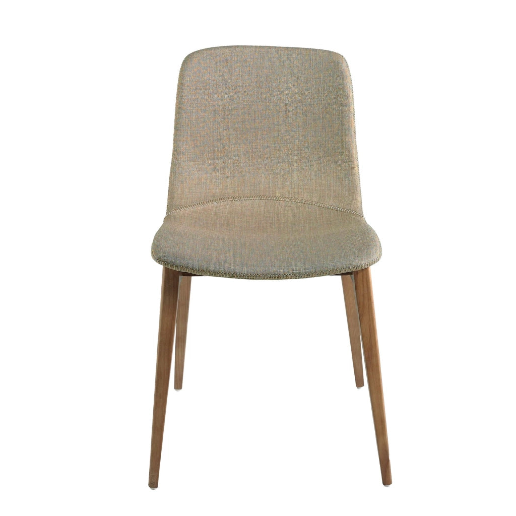 Sedia in tessuto beige