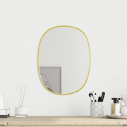Specchio da Parete-Specchio a Muro-Specchio Decorativo Dorato 40x30 cm