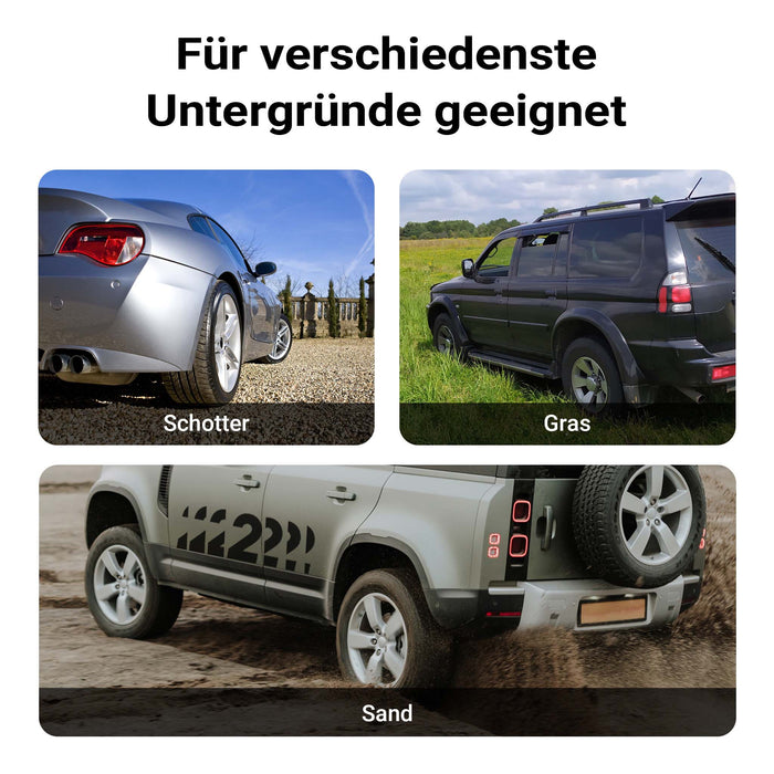 2x cunei livellatori con 3 altezze 40/70/100 mm Rampe per auto max 3,5t Con custodia e livella