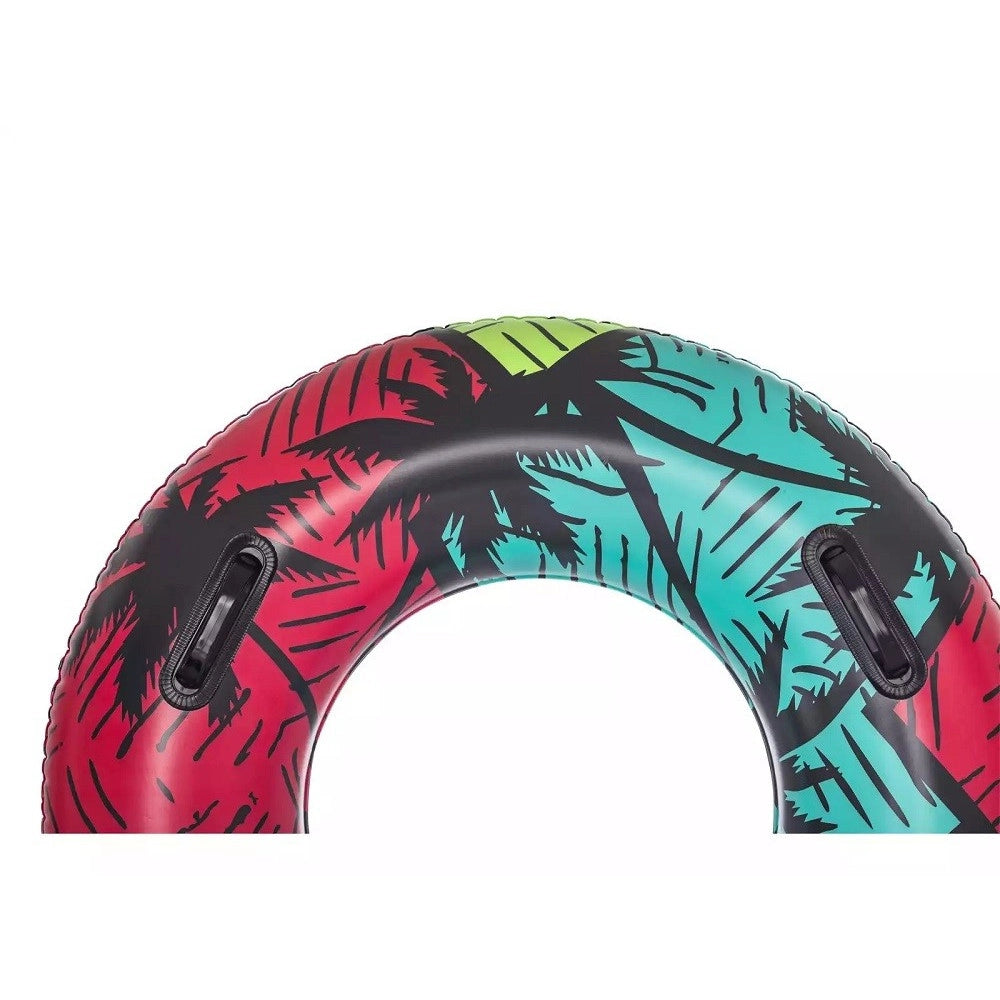 Trade Shop - Salvagente Gonfiabile Con Maniglie Palme Tropicali 91cm 2 Colori Assortiti 36350 -